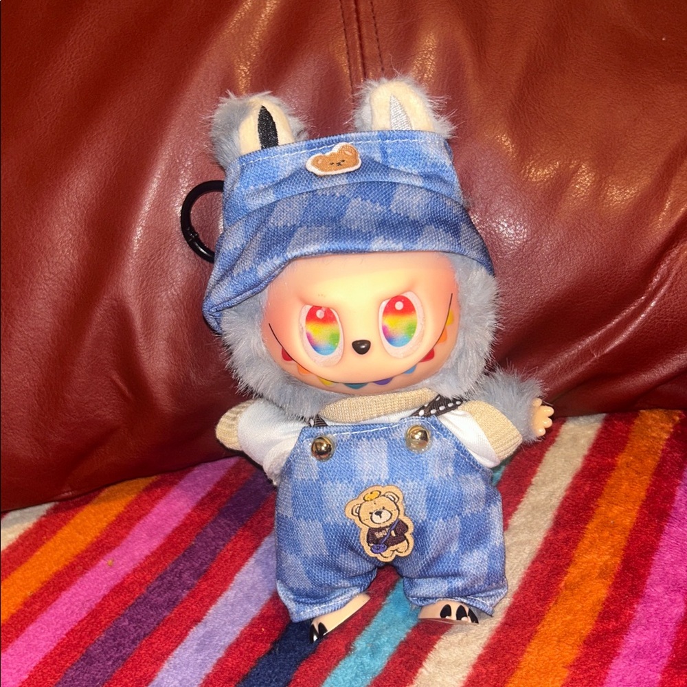Blue and White Checkered Doll Outfit Set
The doll doesn’t come with the outfit
